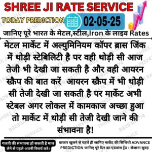 आज के लोहे के कबाड़ (स्क्रैप) की ताज़ा कीमतें और बाज़ार का रुझान