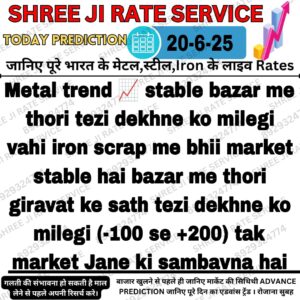 Aaj ka iron scrap metal ka bhav