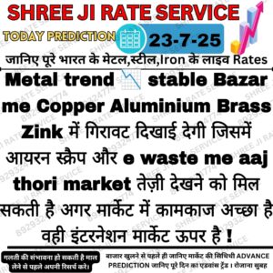 Aaj ka Iron Scrap ka bhaav aur market trend.