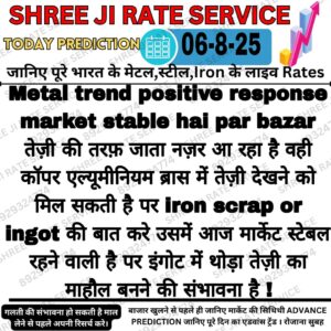 Aaj ka iron scrap metal rate aur market bhav