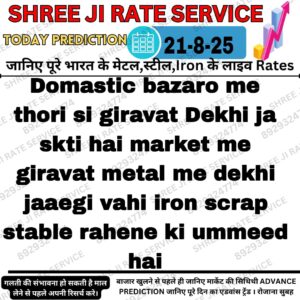 Aaj ka iron scrap rate aur metal market update