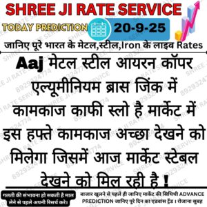 Aaj ka loha scrap bhav aur mandi ka latest trend.
