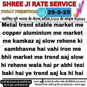 Aaj ka lohe ka raddi bhav - Metal iron scrap rate update