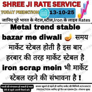 Aaj ka loha raddi bhaav - iron scrap metal price today