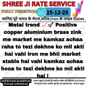 Metal iron scrap today ka latest market rate aur price trend update