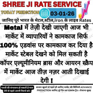 Aaj ke iron scrap metal ka market rate aur price movement ka analysis