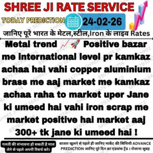 Aaj ka metal rate update including iron aur scrap ke latest daam India market mein