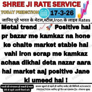 today metal iron scrap price prediction chart showing market trend