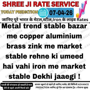 Aaj ka metal iron scrap market rate aur price prediction chart
