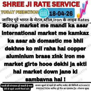 aaj ka metal scrap rate prediction india market trend analysis