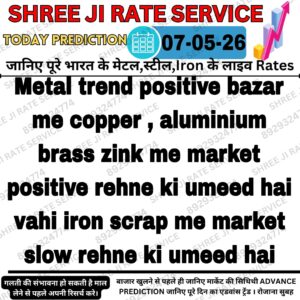 Today metal iron aur scrap market ke latest bhav aur trend update