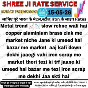 Aaj ke metal, iron aur scrap market rates aur price prediction ki jankari