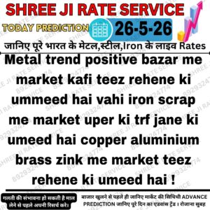Aaj ka metal iron aur scrap market update with latest price prediction and trading insights