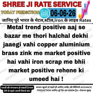 Aaj ke iron scrap aur metal market ke latest bhav aur trend ki jankari dikhata hua industrial scrap metal ka stock image.